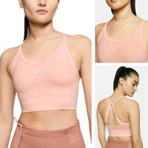 NWT NIKE Air Swoosh Womens Sports Bra Size Small Coral